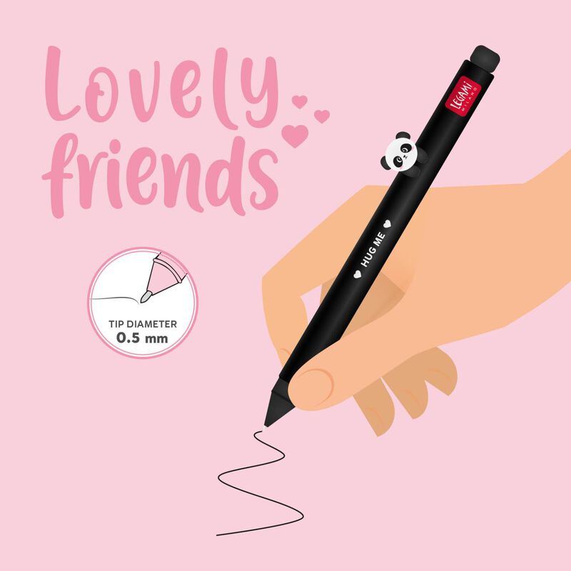 Legami Lovely Friends Gel Pen - Panda image number 2