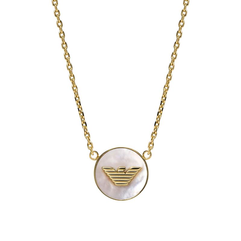 Emporio Armani Gold-Tone Brass Pendant Necklace image number 0