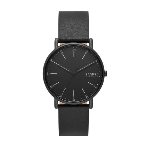 Skagen Signatur Three-Hand Black Stainless Steel Watch SKW6902