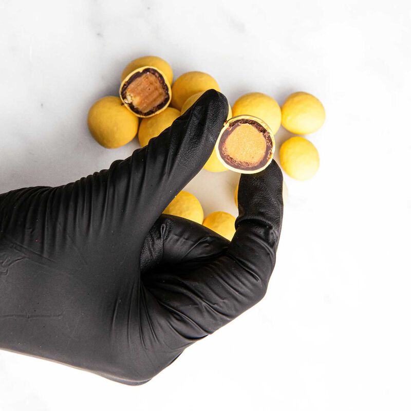 House of Chocolate Toffee Caramels Rolled In Dark And White Chocolate image number 1