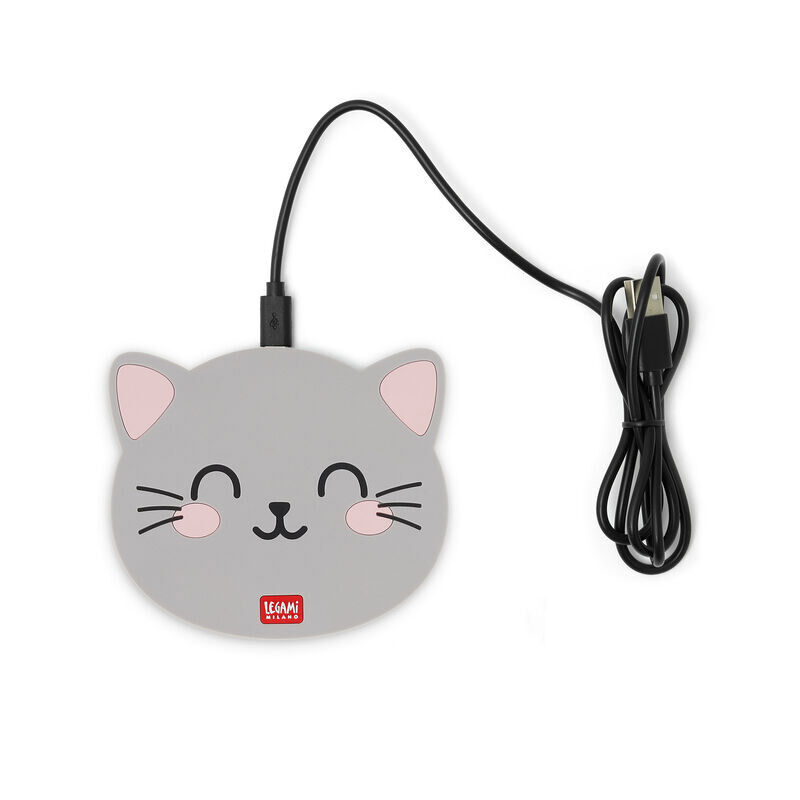 Legami Super Fast Smartphone Wireless Charger - Kitty image number 0