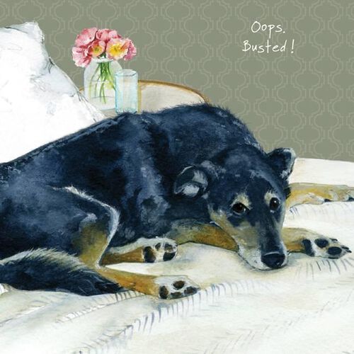 Little Dog Laughed Busted Card