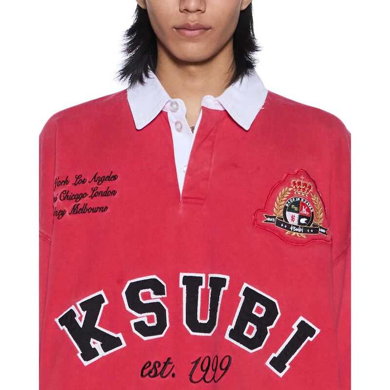 Ksubi Duke Rugby LS Jersey Red image number 2