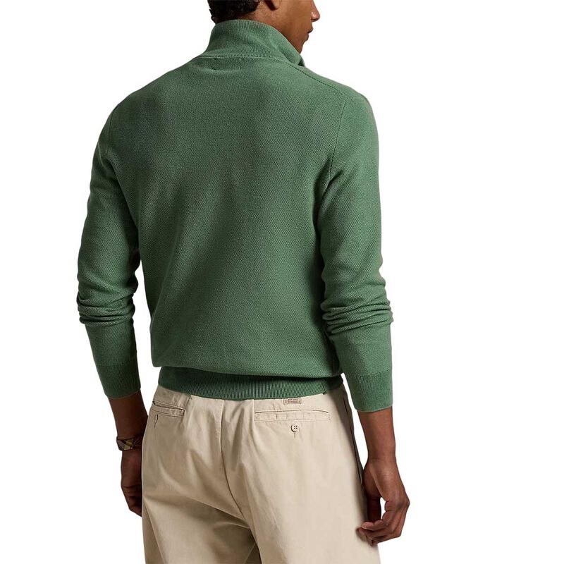 Polo Ralph Lauren Mesh-Knit Cotton Quarter-Zip Sweater image number 1