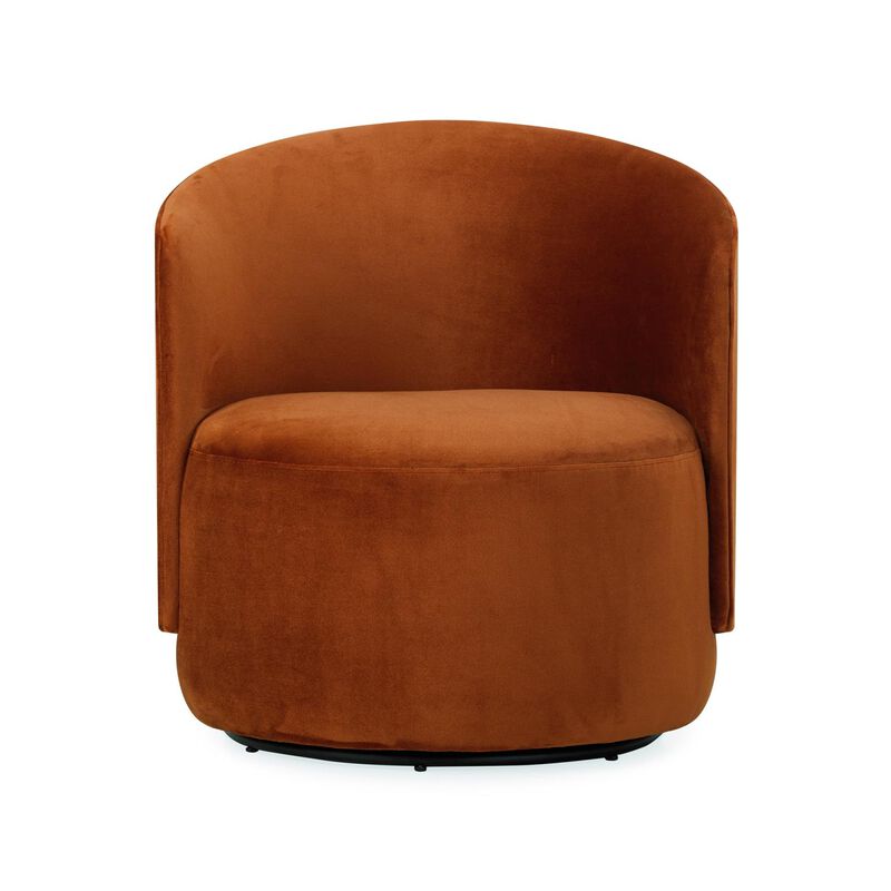 The Estella Swivel Chair - Velvet Gingerbread image number 2