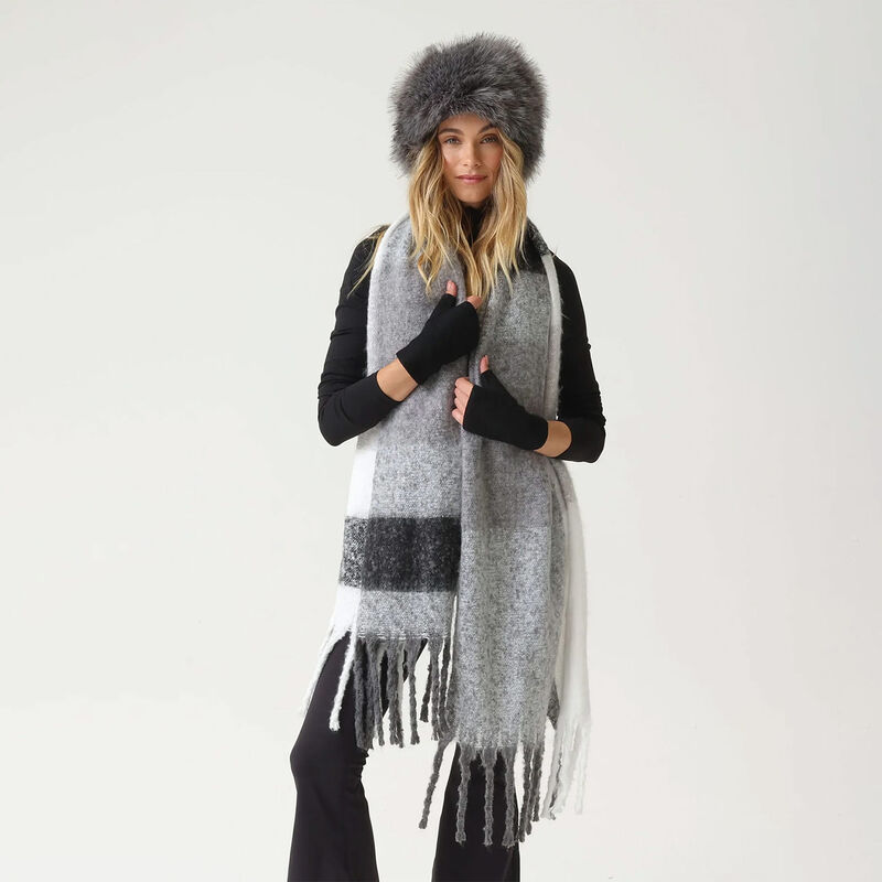 Morgan & Taylor Hope Chunky Check Scarf image number 1