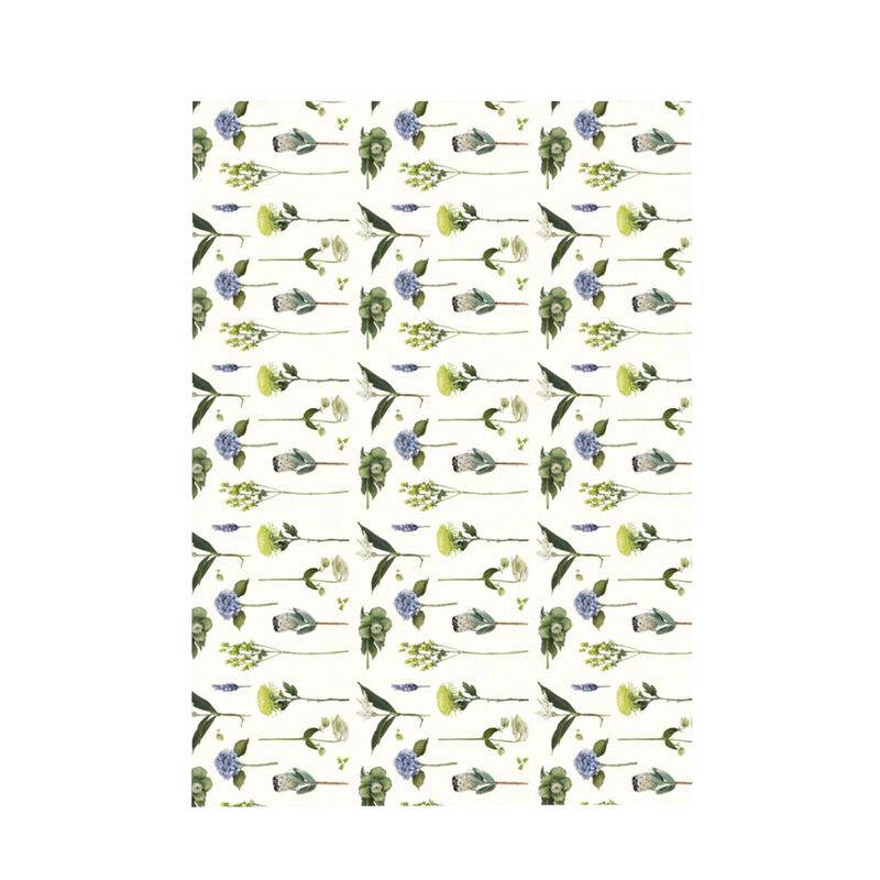 Father Rabbit Flowers Wrapping Paper image number 0