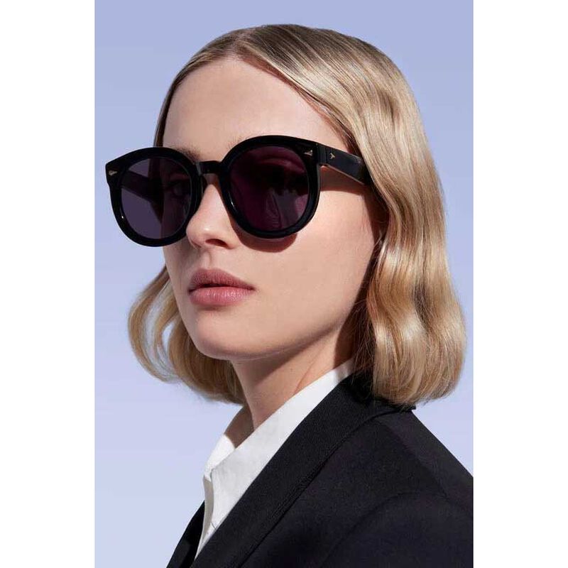 Karen Walker Super Duper Strength Black Sunglasses image number 1