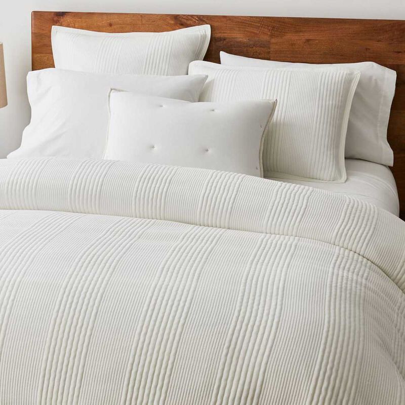 West Elm Jersey Linear Duvet Cover image number 0