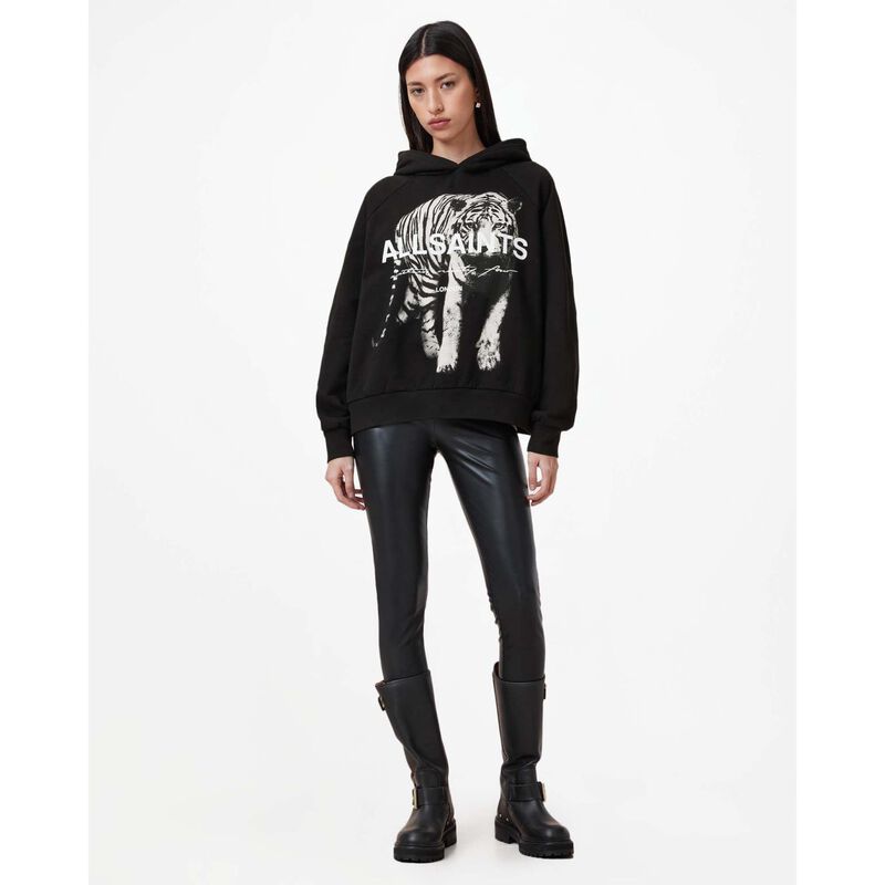 AllSaints Kit Talon Tiger Print Hoodie image number 3