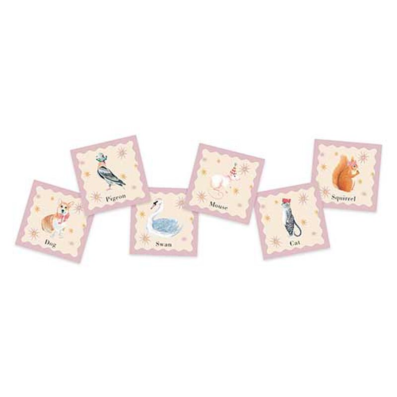 The Paperie Yvonne Ellen Mini Crackers Pink Swan Set of 6 image number 1