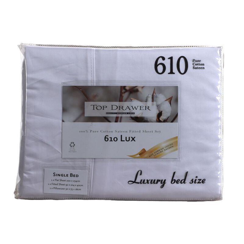 Top Drawer 610TC Lux Sheet Set 45cm Drop image number 1