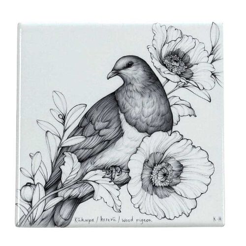 Katy Hayward Coaster - Kukupa/Kereru/Wood Pigeon