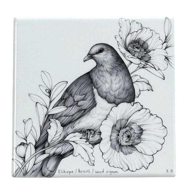 Katy Hayward Coaster - Kukupa/Kereru/Wood Pigeon image number 0