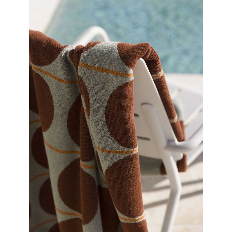 Città Abacus Beach Towel Mist/Paprika 100x180cm image number 2