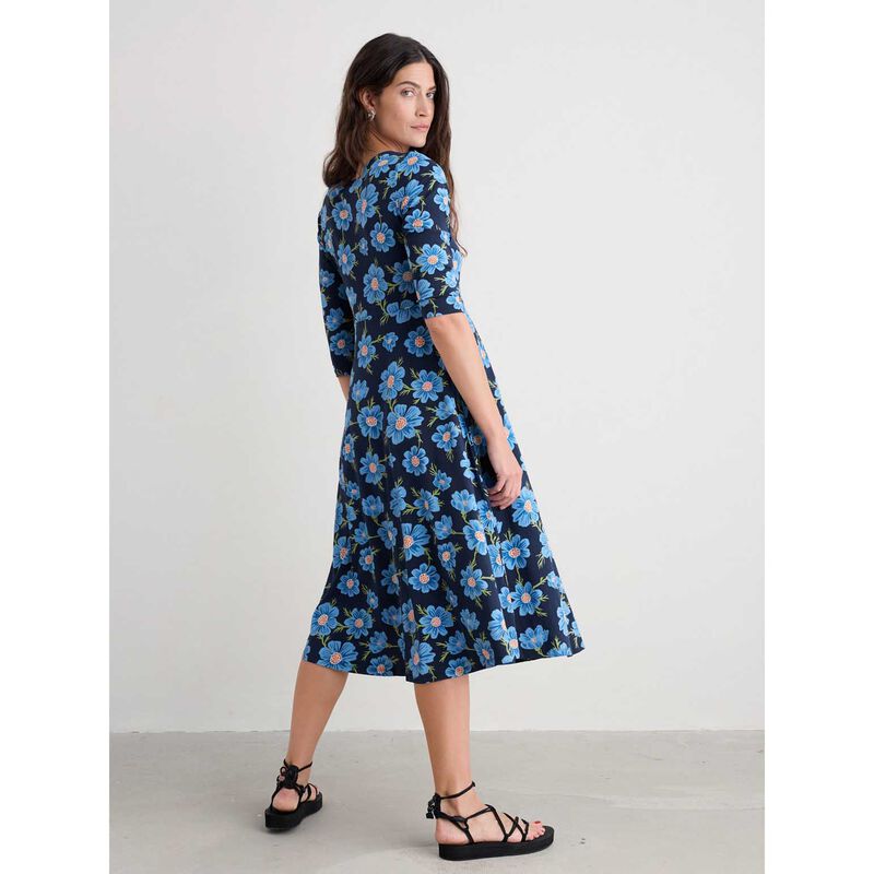 Seasalt Cornwall Veronica Dress Climbing Cosmos Lagoon image number 1