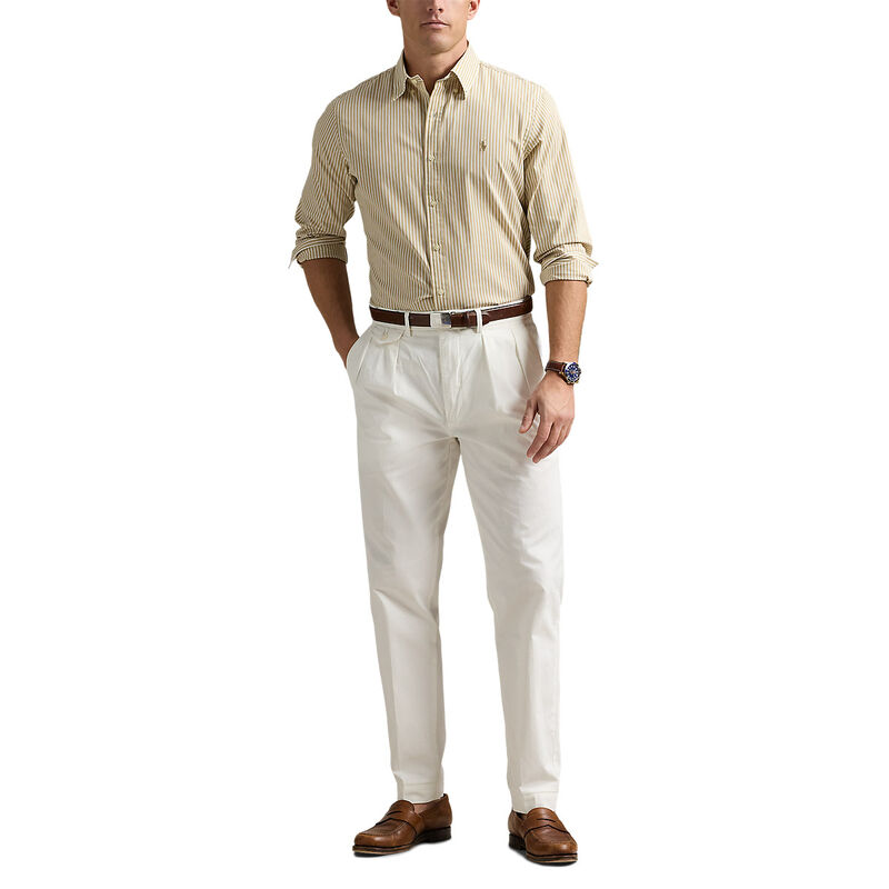 Polo Ralph Lauren Custom Fit Striped Stretch Poplin Shirt image number 3
