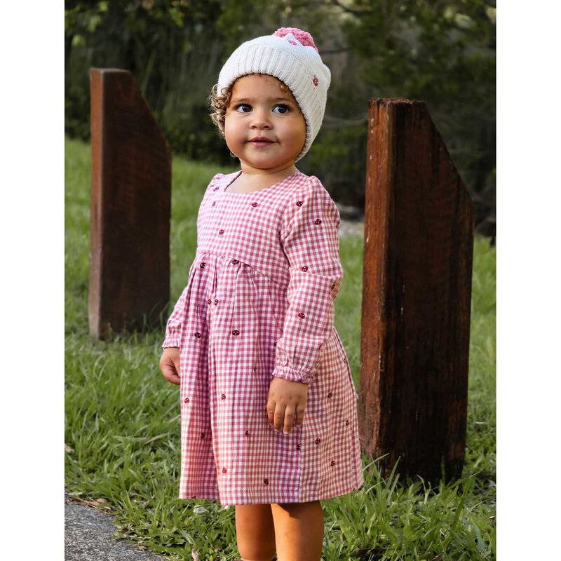 Purebaby Gingham Broidery Dress image number 1