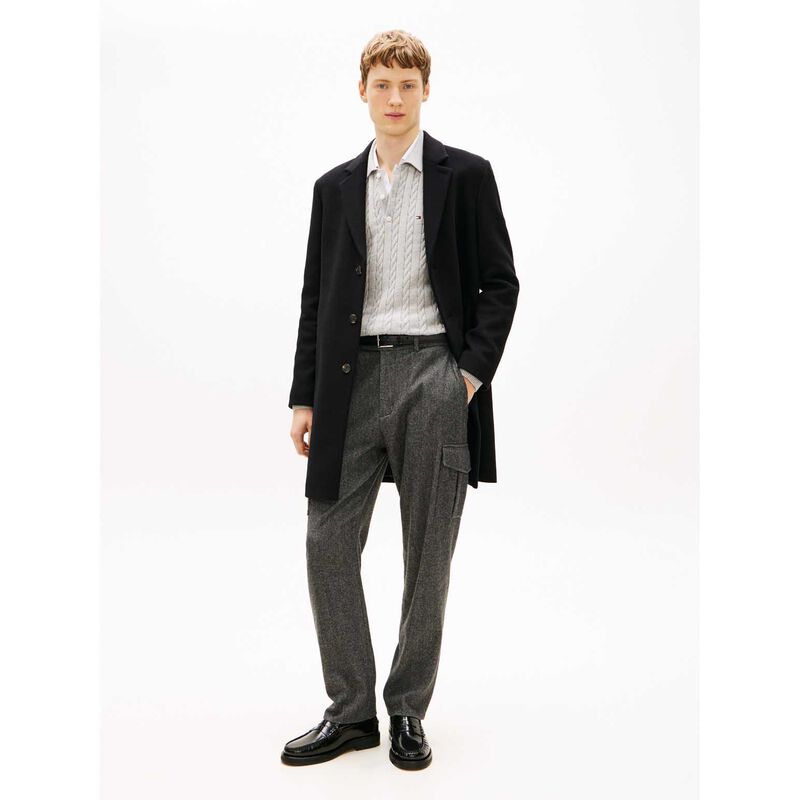 Tommy Hilfiger Smart Casual Wool Blend Single Breasted Coat image number 3