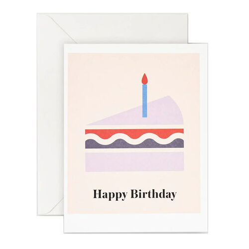 Lettuce Card Happy Birthday Cake