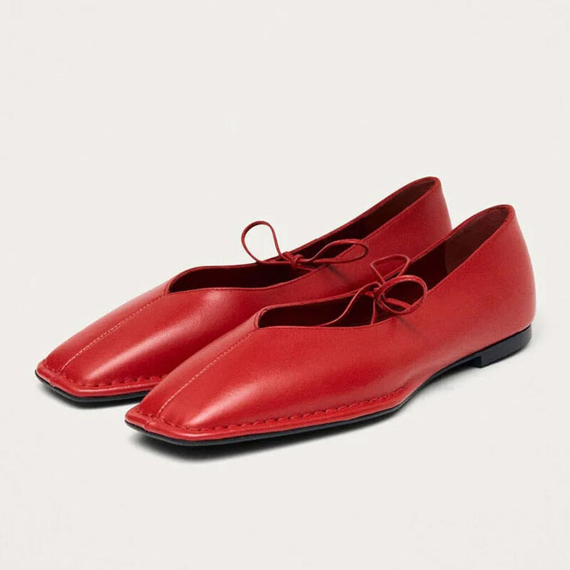 Alohas Sway Leather Ballet Flats image number 3