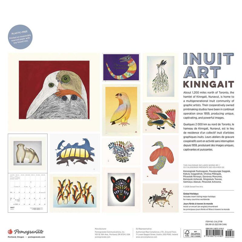 Pomegranate Inuit Art Wall Calendar 2027 image number 2