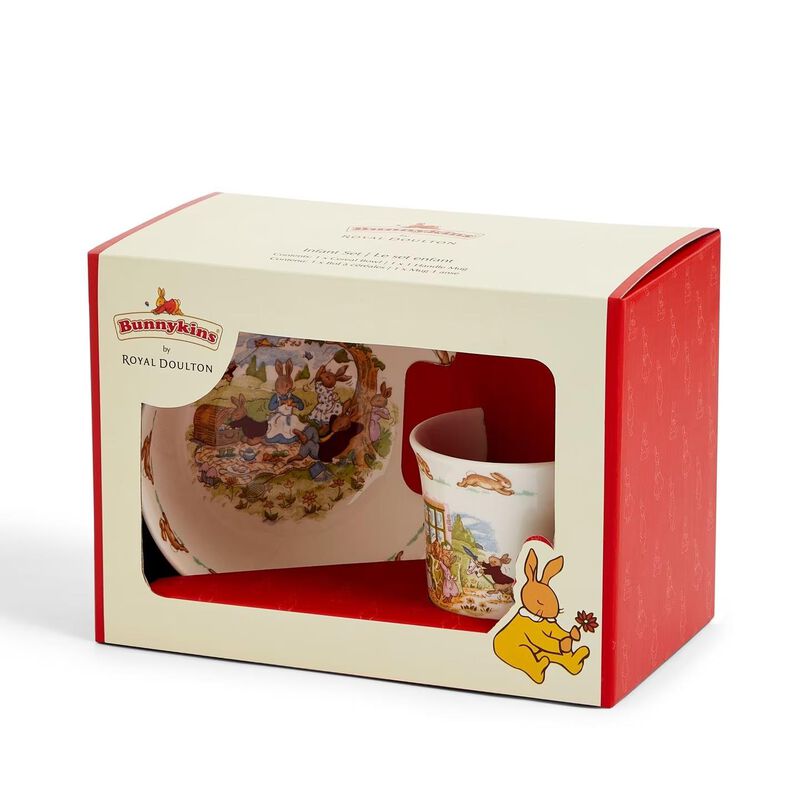 Royal Doulton Bunnykins Infant Bowl & Mug Set Of 2 image number 1