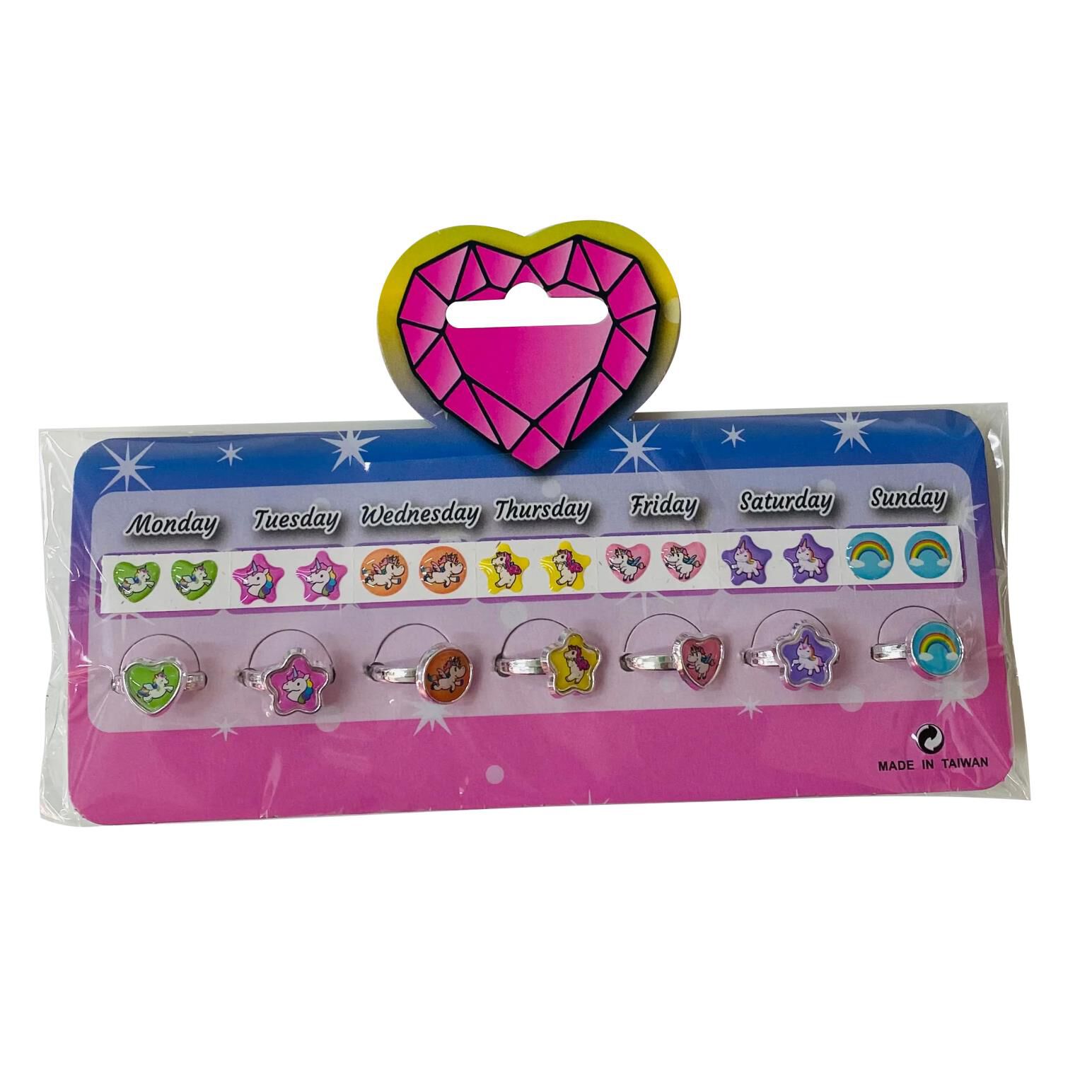 Sweetpea Unicorn Stick On Earrings Ring Set Ballantynes Department Store