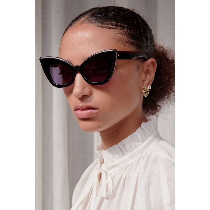 Karen Walker Andromeda Black Sunglasses image number 1