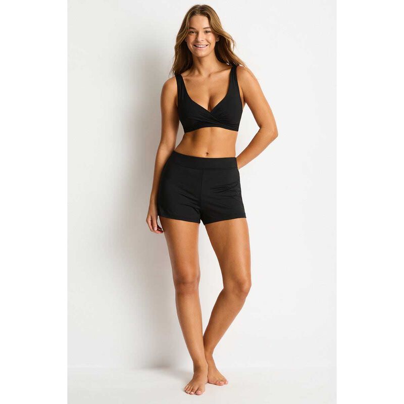 Sea Level Essentials Cross Front Multifit Bra Top image number 3