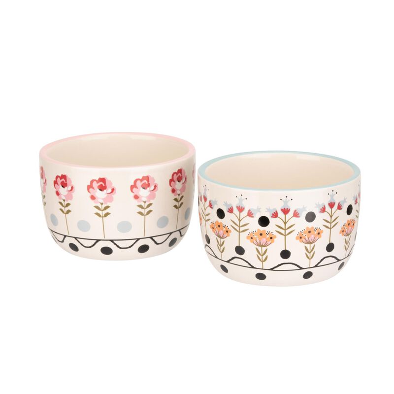 Cath Kidston Painted Table Ceramic Ramekins 2Pk image number 1