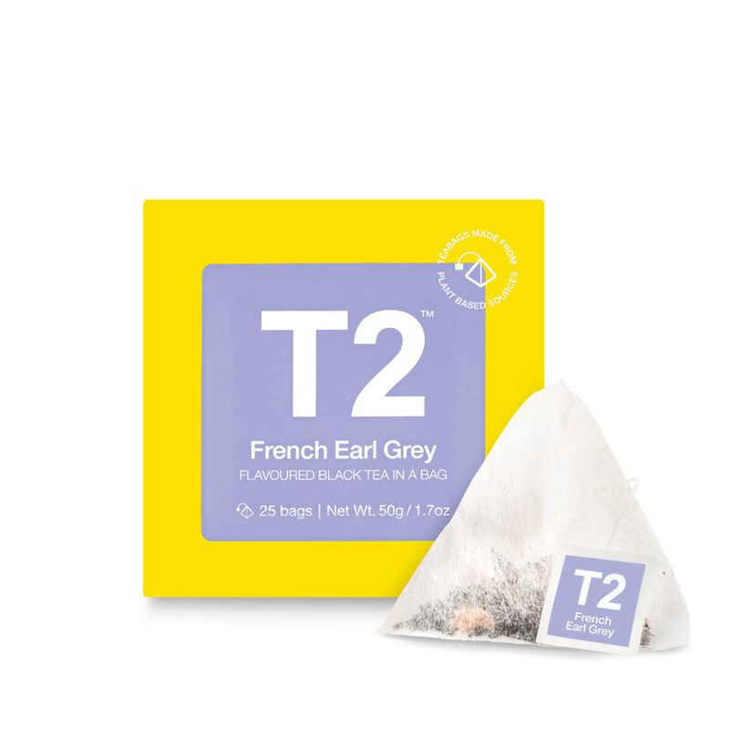 T2 French Earl Grey Tea Bag Cube 25 Pack image number 0