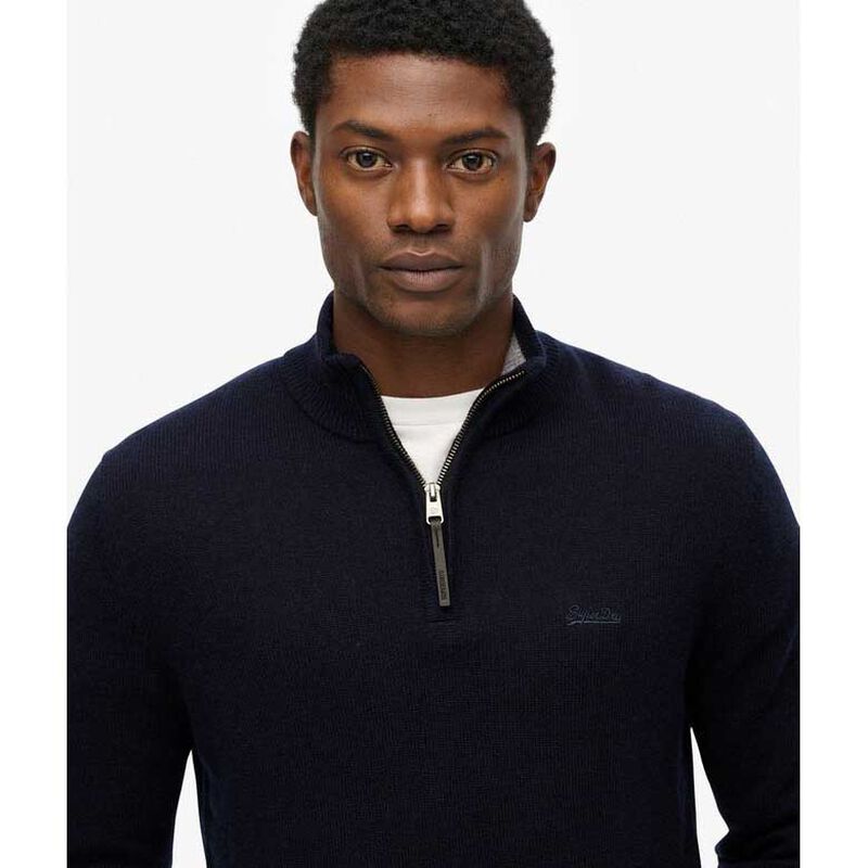 Superdry Wool Blend Half Zip Jumper image number 1