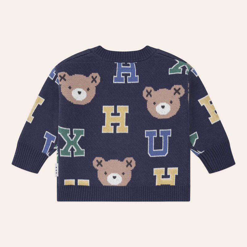 Huxbaby Varsity Letter Hux Cardi 1-2Y image number 1