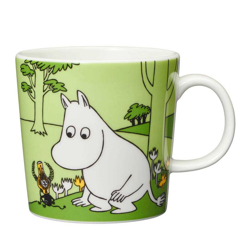 iittala Moomin Arabia Mug 300ml - Moomintroll Grassgreen image number 0
