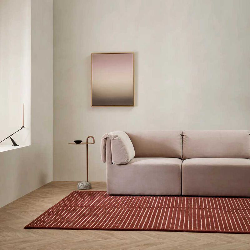 Baya Marlow 100% NZ Wool Floor Rug - Wine 200x300cm image number 1
