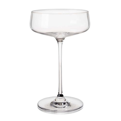 Reserve Julien Crystal Coupe Glasses By Viski Set Of 4