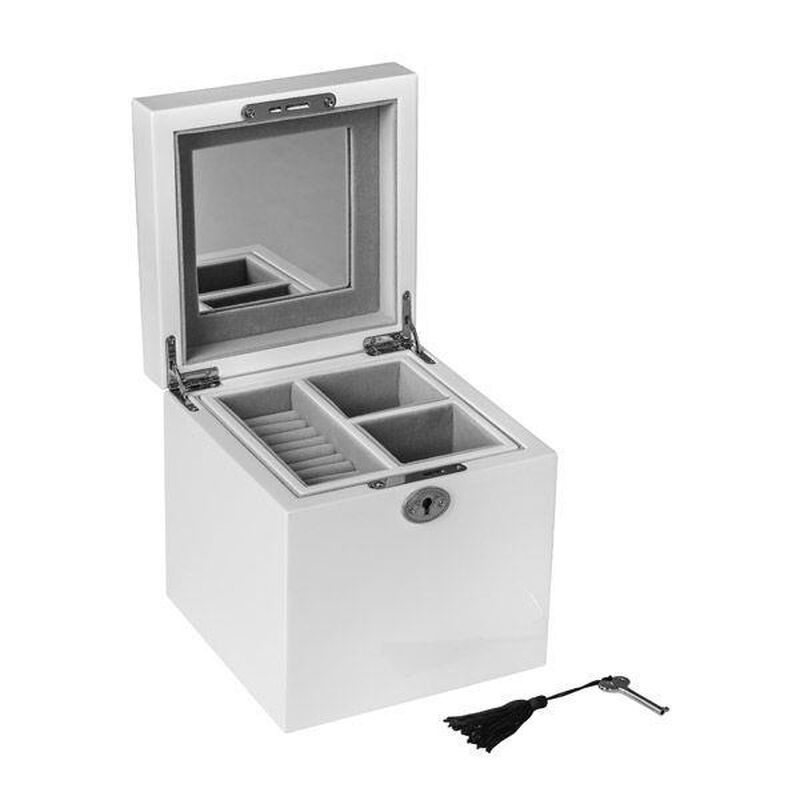 White Jewellery Box Khloe 16x16x16cm image number 0