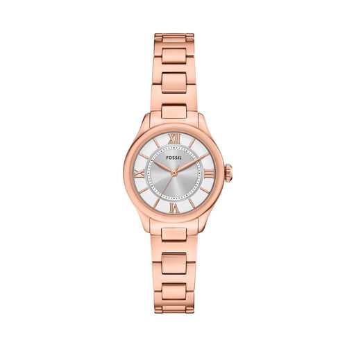 Fossil Gilmore Three-Hand Rose Gold-Tone Stainless Steel Watch ES5420