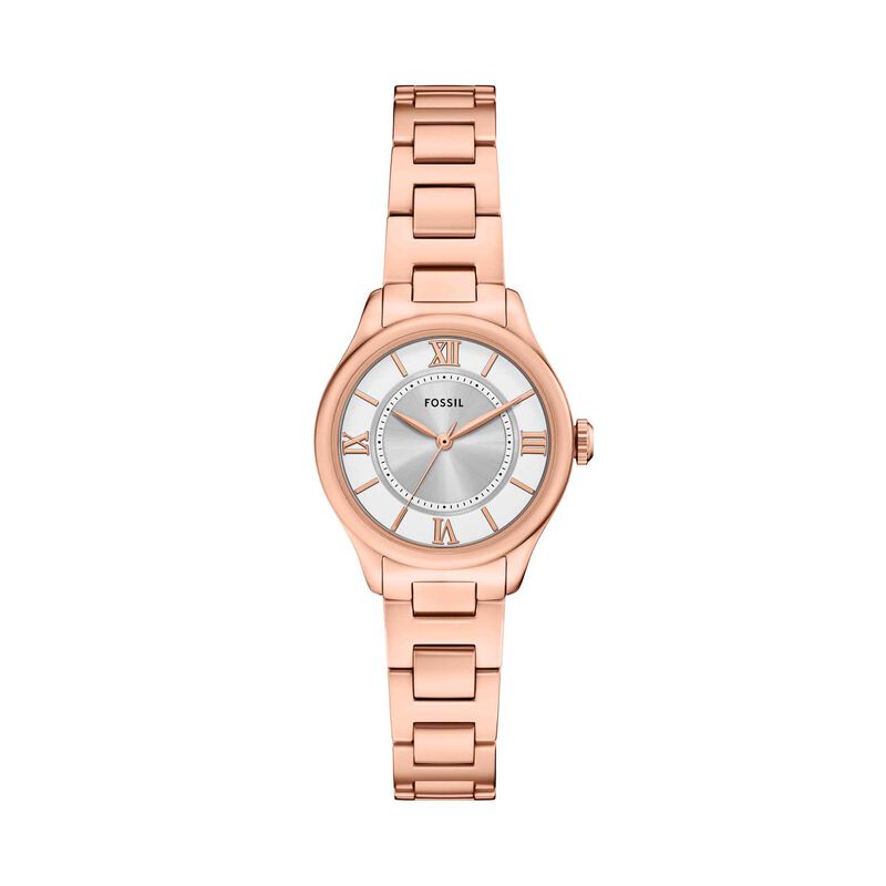 Fossil Gilmore Three-Hand Rose Gold-Tone Stainless Steel Watch ES5420 image number 0