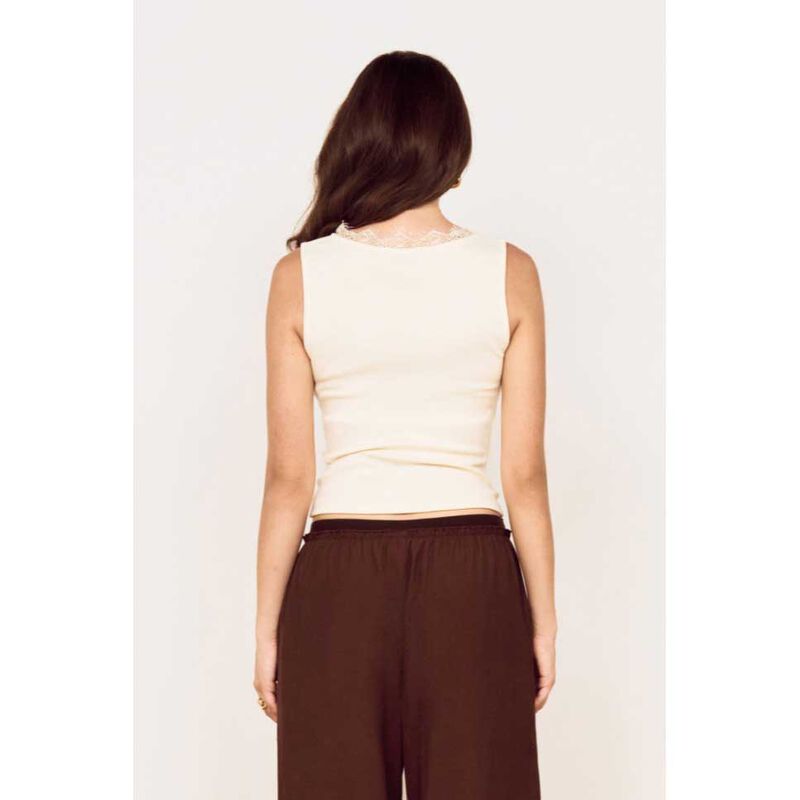 MINKPINK Romilly Lace Trim Tank image number 1