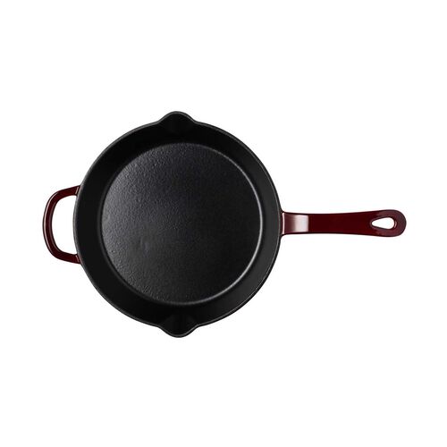 Maxwell & Williams Cast Iron Frypan Merlot 26cm Gift Boxed