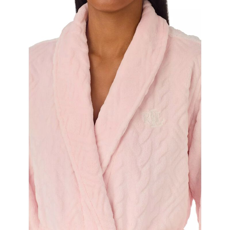 Lauren Ralph Lauren Recycled L/S Shawl Collar Long Robe image number 2