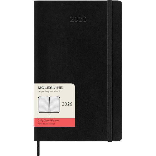Moleskine Diary 12 Month Daily SC Large Black 2026