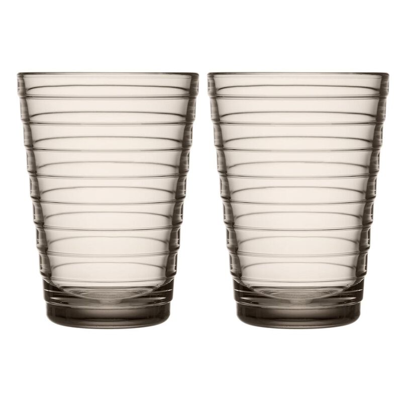 iittala Aino Aalto Tall Tumbler 330ml Linen Pair image number 0