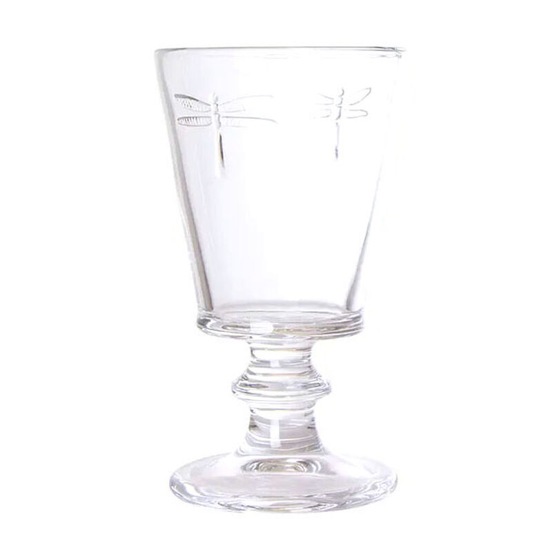 French Country Dragonfly Wine Goblet image number 0