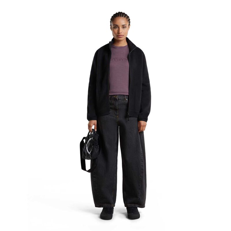 Icebreaker W Merino Blend 800 RealFleece Classic Pile LS Zip image number 3