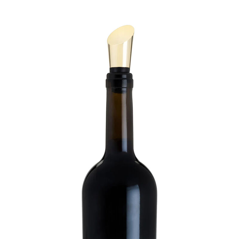 Belmont Heavyweight Gold Bottle Stopper image number 1