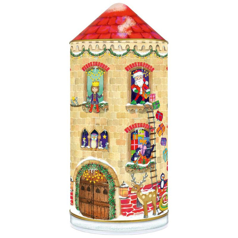 Windel Xmas Tower Music Box Choc & Candy Santa Claus is Coming to Town 143g image number 0