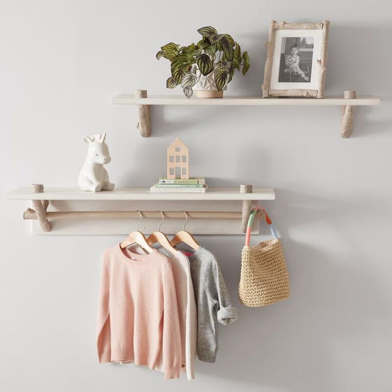 Pottery Barn Kids Birch Shelf With Hang Bar Birch image number 2